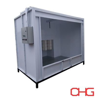 Guter Preis Sprühgeräte Manuelles elektrostatisches Pulverbeschichtungssystem mit Anpassungsoption Sprühkabine und Pistole Online