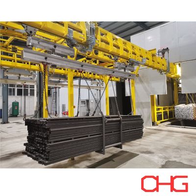 Strukturteile Produktionslinie für Flüssiglackierung mit automatischer Beschichtungsanlage