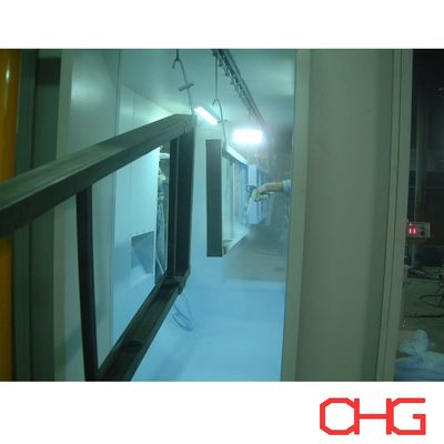 Qualität Manuelle elektrostatische Pulverbeschichtungslinie, die eine überlegene Abdeckung und Veredelung für medizinische Geräte wie Krankenhausbetten bietet usine