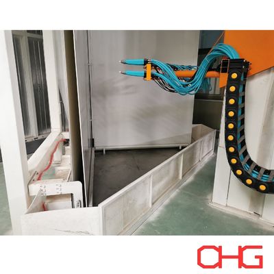 Qualität Automatische Pulverbeschichtungsanlage mit elektrostatischer Pulverspritzpistole, fortschrittlicher Technologie und kundenspezifischen technischen Daten Fabrik