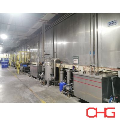 angepasstes Vorbehandlungsspritz-Tunnelsystem für die Superiro Pulverbeschichtungsmaschine