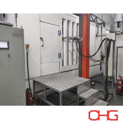 Profi-Pulverbeschichtungslinie für Fahrzeugkomponenten mit Monorail-Fahrzeugsystem und PLC-Steuerungseinheit