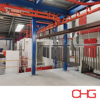 Qualität Pulverbeschichtungsanlagen mit Fördertechnik Aluminiumprofile usine