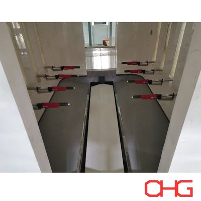 Kohlenstoffstahlplattenpulverbeschichtung mit Roboterpolieren und Installation von Leitgeräten