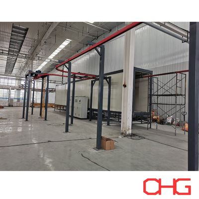 Automatische Pulverbeschichtungslinie für Aluminiumprofil-Hardware mit Fördersystem