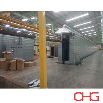 Produktionslinie für die Herstellung von Pulverbeschichtungen mit automatischer Methode für Aluminiumprofile