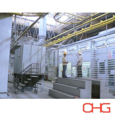 Guter Preis PLC-Steuerung Automatische Pulverbeschichtung Produktionslinie für Aluminiumprofile Online