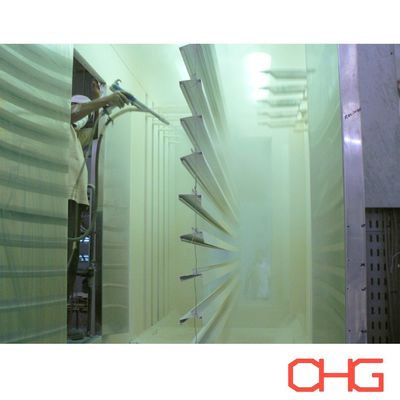 Anpassungsfähige und leistungsstarke Pulverbeschichtungsproduktionslinie für Aluminiumprofile