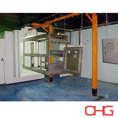 Metallpulverbeschichtungslinie mit manuellen Sprühpistolen entworfen und individuell angepasst