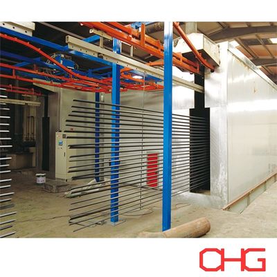 Automatische, maßgeschneiderte Pulverbeschichtungslinie für Aluminiumprofile