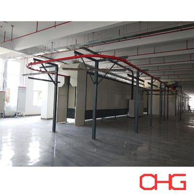 Acrylplattenbeschichtungsmaschine Monorail Conveyor Pulverbeschichtungslinie für die individuelle Beschichtungserzeugung