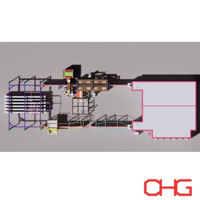 Individuelle elektrostatische Pulverbeschichtungslinie mit PLC-Steuerungseinheit und Beschichtungseinrichtungen