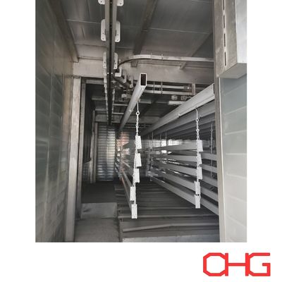 Guter Preis Installation von Leitgeräten und Kundendienst für eine individuell angepasste Pulverbeschichtungslinie für Fördersysteme auf Aluminiumunterlage Online