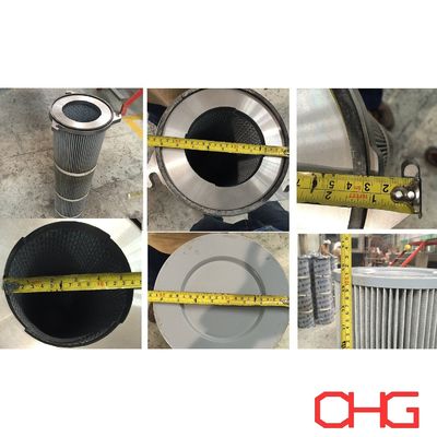 Polyurethan-Spun-Bindung mittlerer Filterpatrone mit Pulverbeschichtung