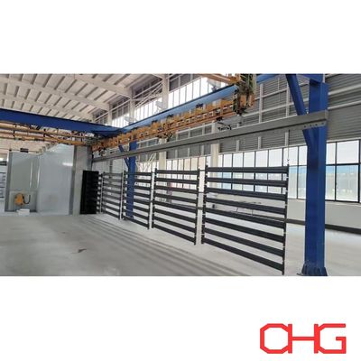 Guter Preis Individuelle Metallregale Produktionslinie mit elektrostatischer Pulverbeschichtung und PP-Spray-Stall Online