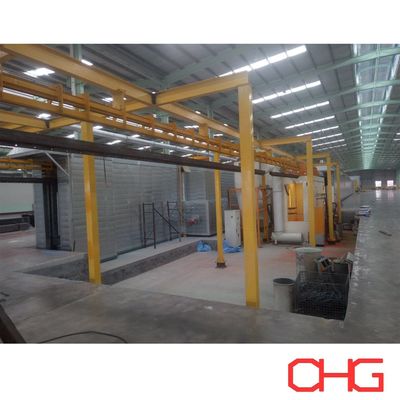 Qualität Kontinuierliche Pulverbeschichtungslinie für Aluminiumprofile mit manueller Handhabung und Oberflächenbehandlungssystem Fabrik