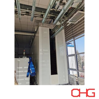 Qualität Anpassungs-Pulverbeschichtungslinie für MDF- und Metallplatten mit automatisierter Sprühtechnologie und stabilem Luftfördersystem usine