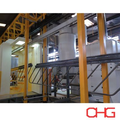 Guter Preis Produktionslinie für Pulverbeschichtung von Metallteilen PLC-Steuerungseinheit und Fördersystem Online