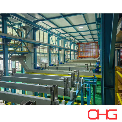 Qualität E-Beschichtungsanlage mit vollautomatischem Durchlaufprozess zum Eloxieren und elektrophoretischen Beschichten von Aluminiumbauteilen usine
